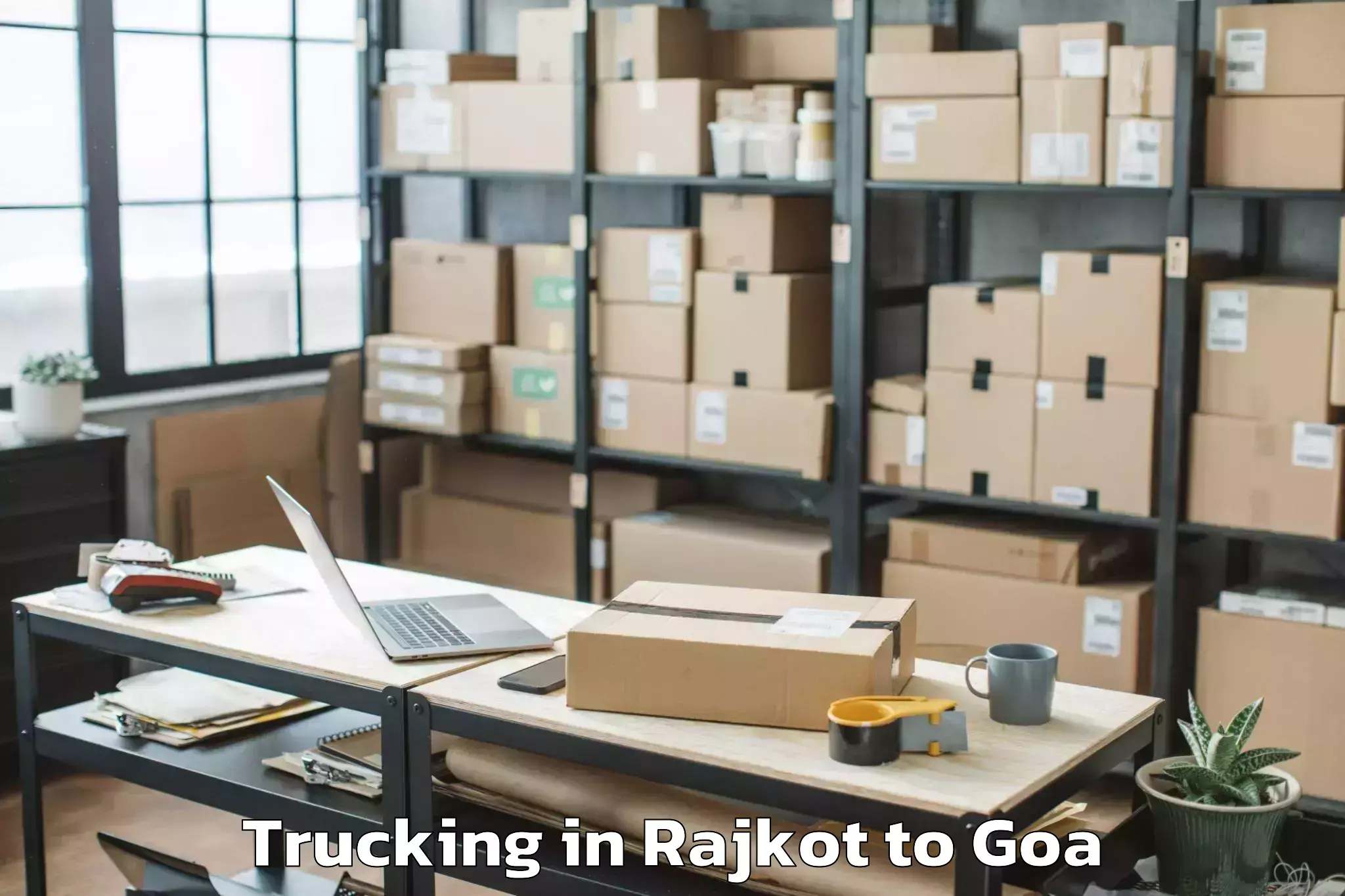 Easy Rajkot to Guirim Trucking Booking